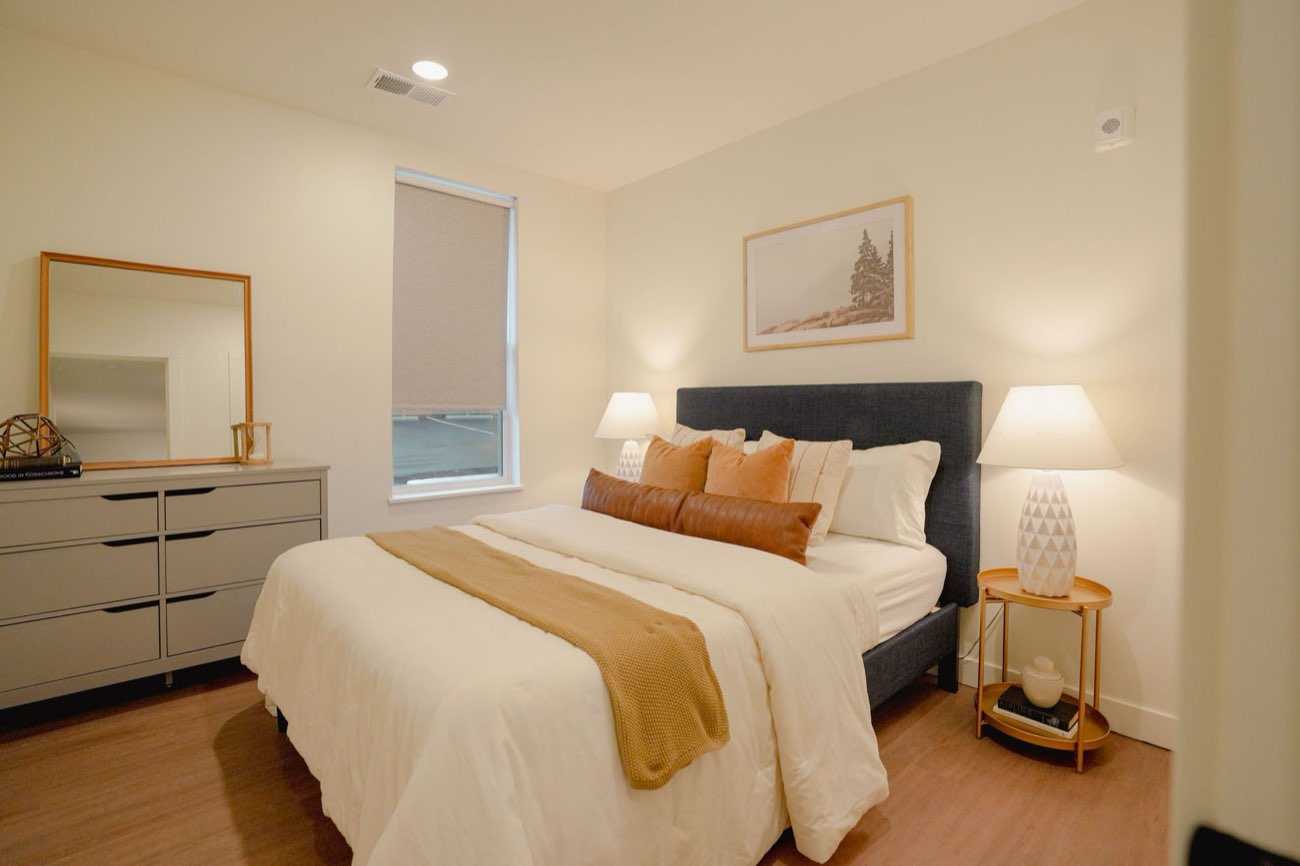 Bedroom with natural light