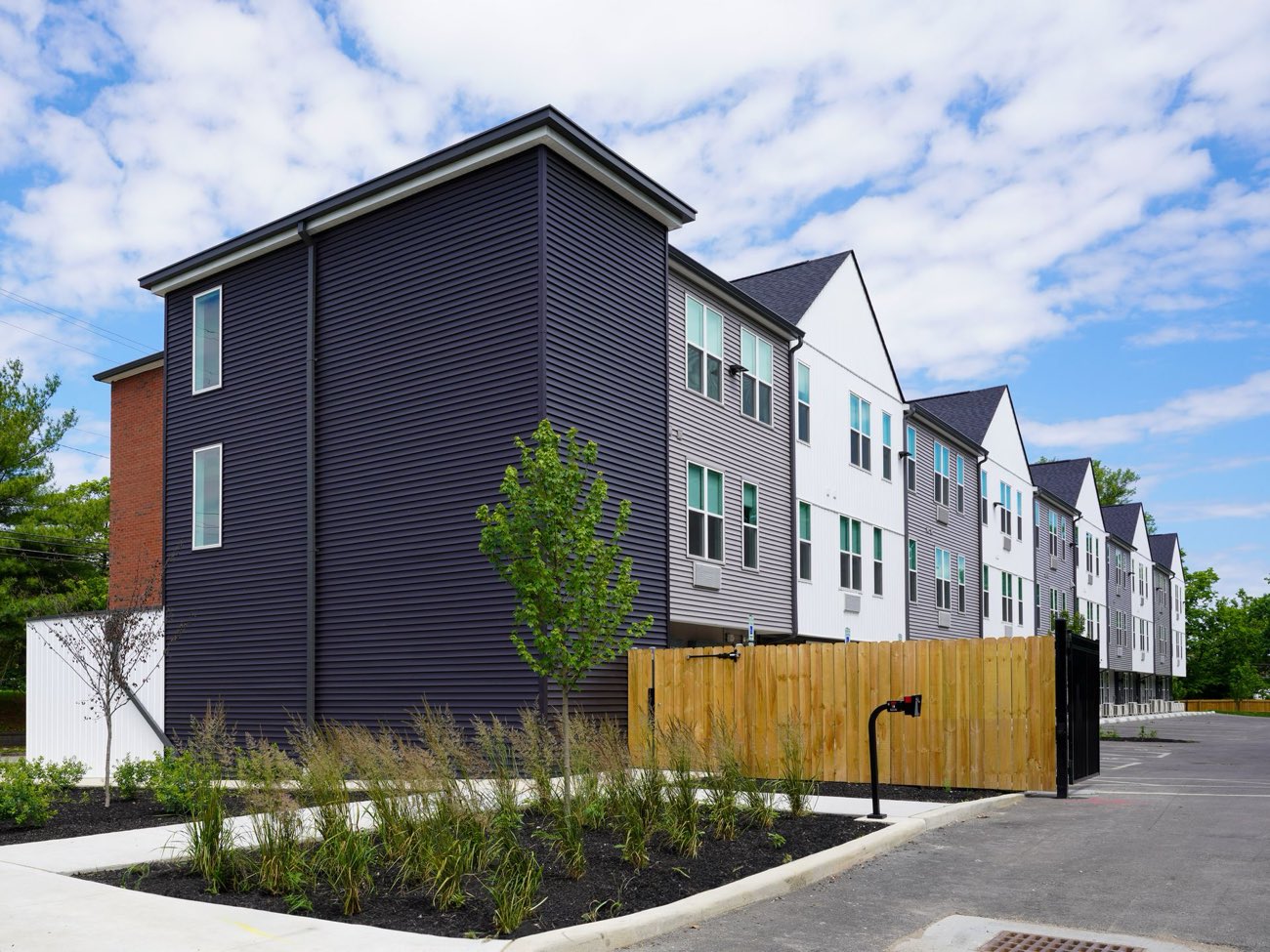 Exterior view of the community and landscaping