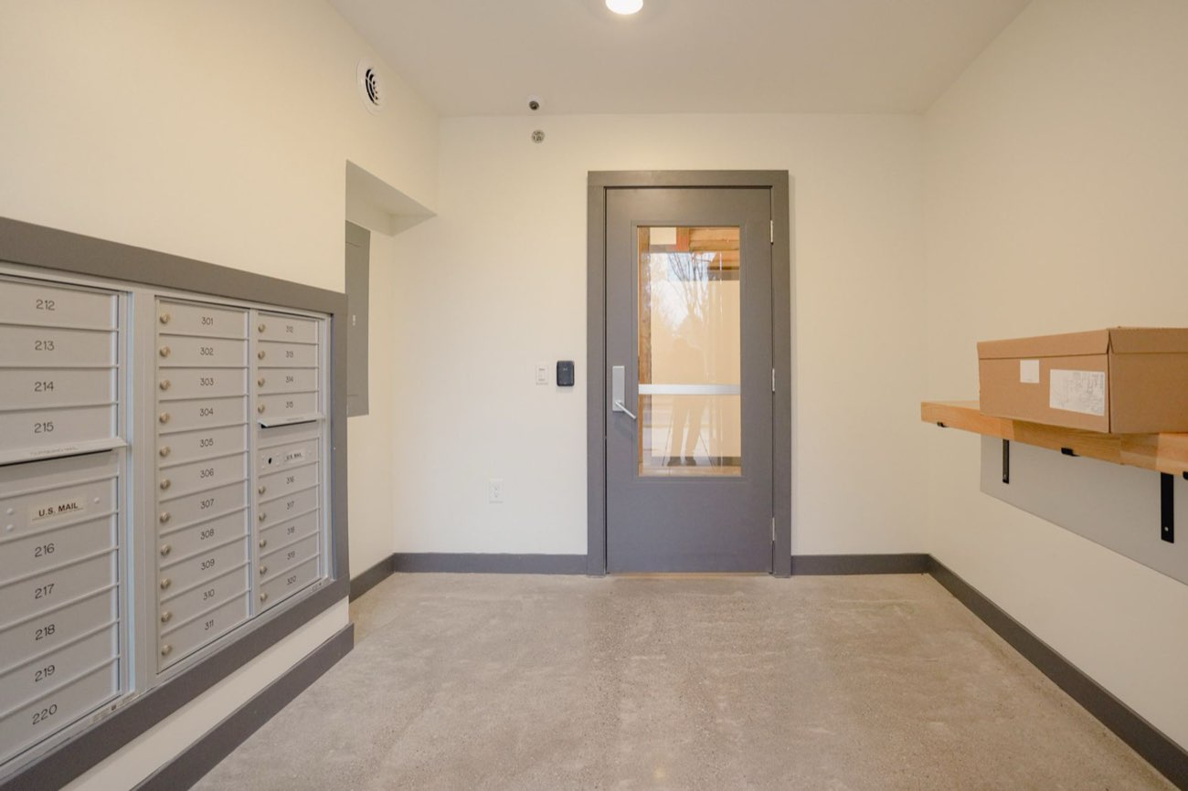 Secure package and mail room